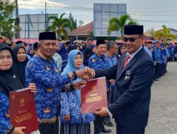 Pejabat Sekda Aceh Selatan Inspektur Upacara HUT KORPRI ke 52