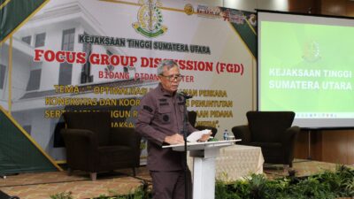 Pidmil Kejati Sumut Sosialisasi dan Optimalisasi Penanganan Perkara Koneksitas