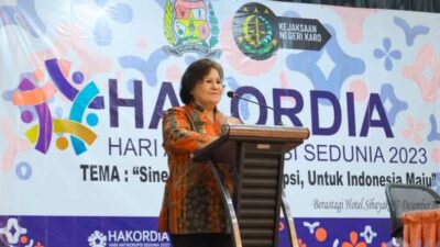 Peringati Hakordia, Bupati Karo Sosialisasi Pencegahan Korupsi