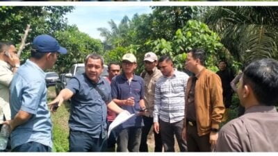 Penyidik Kejari Abdya Bersama PTPN I, PT ASN dan BPN Tinjau Batas dan Luas Lahan PT CA