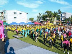 Ribuan Masyarakat Marelan Ikuti Jalan Santai dan Senam Kolaborasi bersama Bobby Nasution
