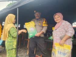 Pasar Murah Presisi Polres Palas di Lapangan Merdeka Sibuhuan Ramai
