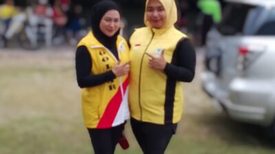 Caleg Erni Sitorus dan Novi Sitorus Ikuti Senam Bersama Kreasi Gembira