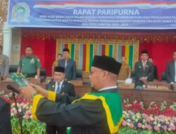 Ketua DPRK Abdya Lantik PAW dari Partai Nasdem