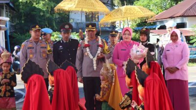 Polres Aceh Selatan Gelar Tradisi Penyambutan Kapolres Baru