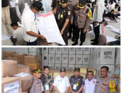 Forkopimkab Abdya Tinjau Proses Sortir dan Lipat Kertas Suara dan Gudang Logistik Pemilu 2024