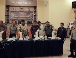 Pj Walikota Langsa Ikuti Pemusnahan 3.308,75 Gram Sabu di Polres Langsa