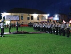 Polres Labuhanbatu Apel Serpas Pasukan Pengamanan Pemilu 2024