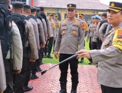 Kapolres Labuhanbatu Pimpin Apel Pengamanan TPS 2024