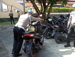 Kapolres Labuhanbatu Tertibkan Kendaraan Personel Tidak Memiliki TNKB