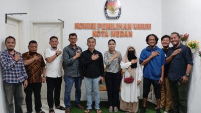 Pererat Komunikasi, PFI Berkunjung ke KPU Medan