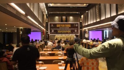 KPU Medan Rapat Pleno Rekapitulasi Pemilu 2024 di Hotel Polonia