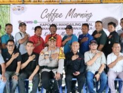 Kapolres Madina Coffe Morning Bersama Wartawan