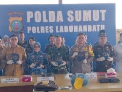 Polres Labuhanbatu Amankan AG dan Sita 15 Kg Sabu