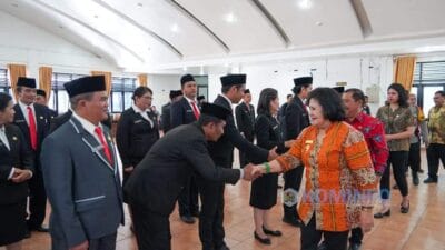 Bupati Karo Lantik 57 Pejabat Administrator dan Pengawas di Lingkungan Pemkab Karo