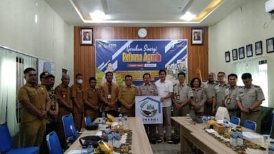 Pj. Bupati Langkat Zoom Meeting Bersama Dirjen Penataan Agraria Kementrian ATR/BPN RI