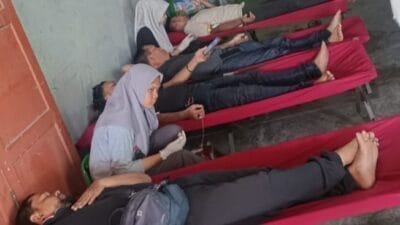 Sahabat Dorah Gelar Donor Darah Bersama REKAN Kelumpang dan Ansor Paya Geli