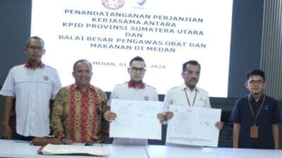 Perketat Pengawasan Isi Siaran Obat Dan Makanan, KPID Sumut-BPOM Medan Tandatangani Kerjasama