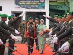 Penyambutan Danrem 011/Lilawangsa yang Baru Kolonel Ali Imran
