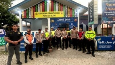 Kapolres Aceh Selatan Cek Panel Data di Pos Yan Operasi Ketupat Seulawah 2024