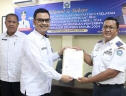 PNS Aceh Selatan Golongan II, III dan IV Terima SK Kenaikan Pangkat