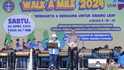 Rayakan Paskah Bersama UEM 2024 Bupati Karo Apresiasi Walk A Mile
