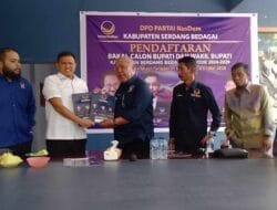 Pasangan Dambaan Resmi Mendaftar ke Partai Nasdem Sergai