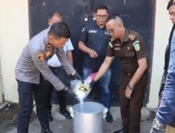 Pemusnahan Barbut Sabu, Wakapolres Langkat : Langkah kompak Lawan Narkotika