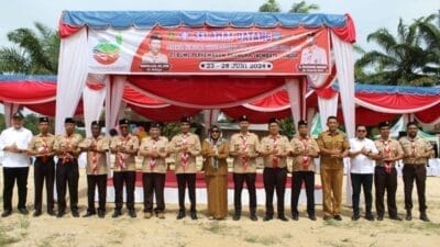 Pj Walikota Langsa Hadiri Kemsama Swimbatch Pramuka Aceh dan Sumut