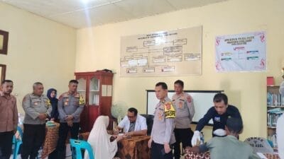 Hari Bhayangkara ke-78, Polres Aceh Selatan Gelar Bakti Kesehatan