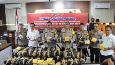 Polda Aceh Ungkap Peredaran 31 Kg Sabu Jaringan Internasional