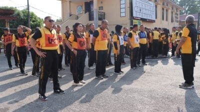 Polres Labuhanbatu Gelar Kegiatan Kesamaptaan Jasmani