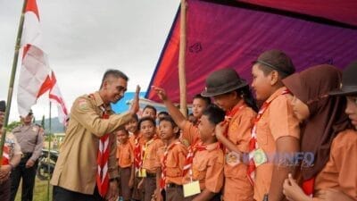 Wabup Theopilus Buka Lomba Keterampilan Kwarcab Karo Wilayah VI