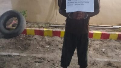 Curi Buah Sawit Perkebunan, Jenggot Diamankan Polsek Bilah Hilir