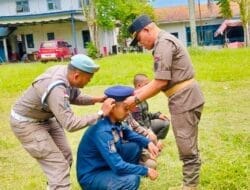 Satpol PP dan Damkar Madina Laksanakan Pengukuhan Pembaretan