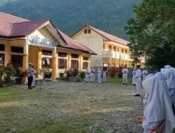 Ops Patuh Seulawah, Satlantas Polres Aceh Selatan Sampaikan Pesan di Upacara SMPN 4