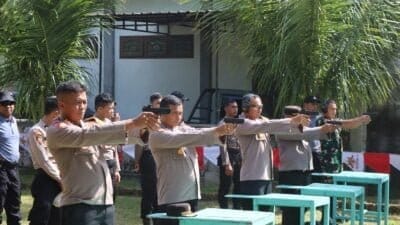 Tingkatkan Kemampuan Anggota, Polres Aceh Selatan Gelar Latihan Menembak