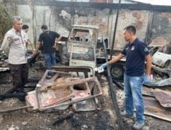 Pascakebakaran, Tim Inafis Satreskrim Polres Aceh Selatan Olah TKP