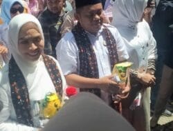 Diusung Ribuan Pendukung, Pasangan MARI Mendaftar ke KPU Labuhanbatu