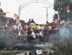 Anak Sekolah Ikut Aksi Hadang Eksekusi Lahan oleh PN Lubukpakam