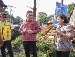 Bupati Karo dan Anggota DPR RI Tinjau  Pelebaran Jalnas Kabanjahe – Merek