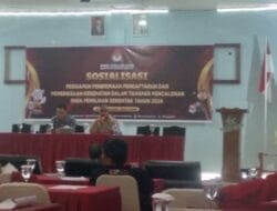 KPU Sergai Gelar Sosialisasi Pendaftaran dan Kesehatan Paslon Bupati Wabup