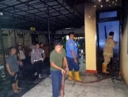 Ruangan Sat Intelkam Polresta Deliserdang Terbakar