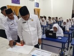 Kakanwil Kemenagsu Monitoring Pelaksanaan ANBK Tingkat Madrasah Aliyah