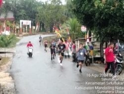 Memeriahkan HUT-RI 2024, Ketua Panitia dan Sekretaris Kawal Peserta Maraton