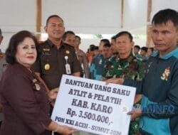 Bupati Karo Lepas 48 Atlet dan 2 Pelatih Ikuti PON XXI 2024 Aceh – Sumut