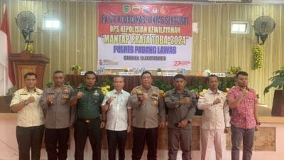 Polres Palas Laksanakan Rakor Lintas Sektoral Ops Praja Toba 2024