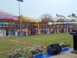 Ribuan Masa Hadiri Tabligh Akbar, Srikandi Sigupai Padati Lapangan Pante Perak Susoh