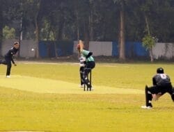 DKI Kalakan Bali di Penyisihan Cabor Cricket Putra