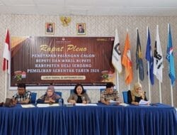 KPU Deliserdang Tetapkan Tiga Paslon Bupati – Wabup Peserta Pilkada 2024
